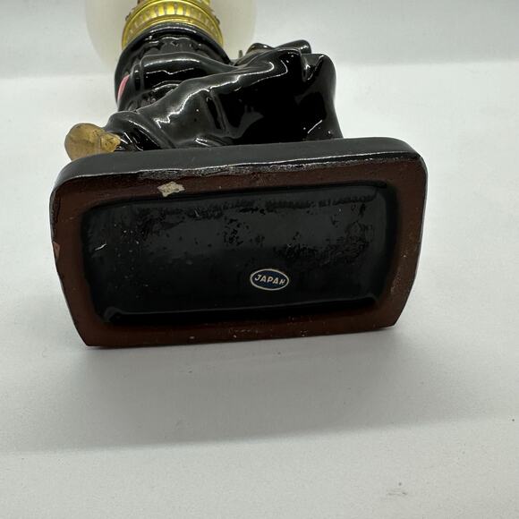 Vintage 1960's Hobo Bar Figurine 7.5" Tall Man Cave Decor Oil Lamp‎ Post Ceramic - Picture 12 of 13